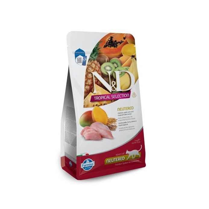 Farmina N&D cat TROPICAL SELECTION (AG) adult neutered, chicken 1,5 kg